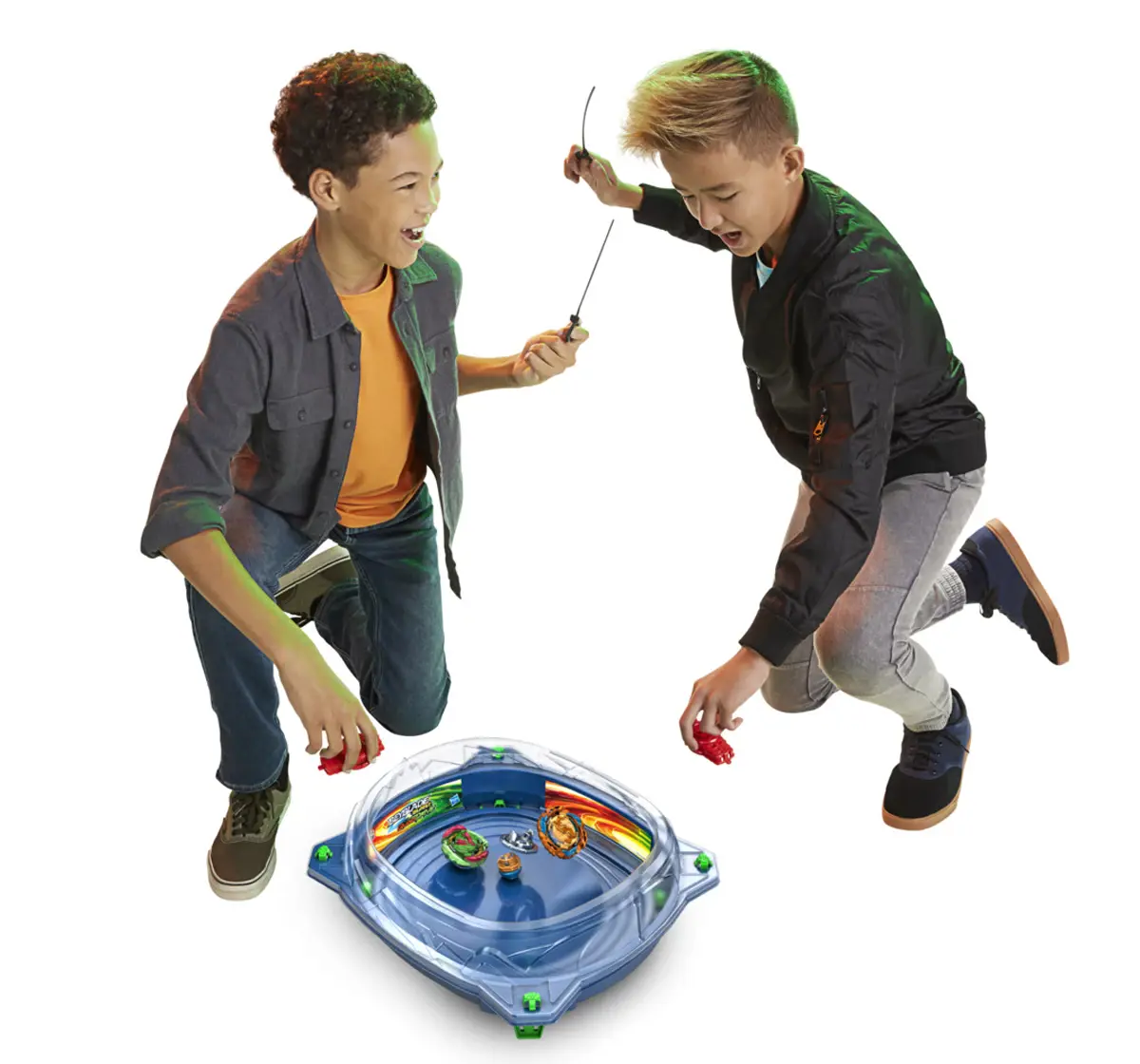 Hasbro Beyblade Burst Quaddrive Galaxy Orbit Battle Set Battle Game Set With Beystadium, 2 Battling Top And 2 Launchers Multicolour, 8Y+