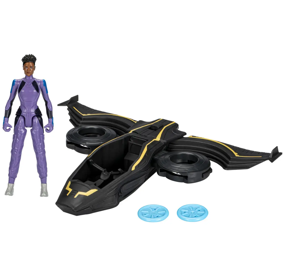 Hasbro Black Panther Marvel Studios Wakanda Forever Vibranium Blast Sunbird With 6-Inch Shuri Action Figure Toy Multicolour, 4Y+