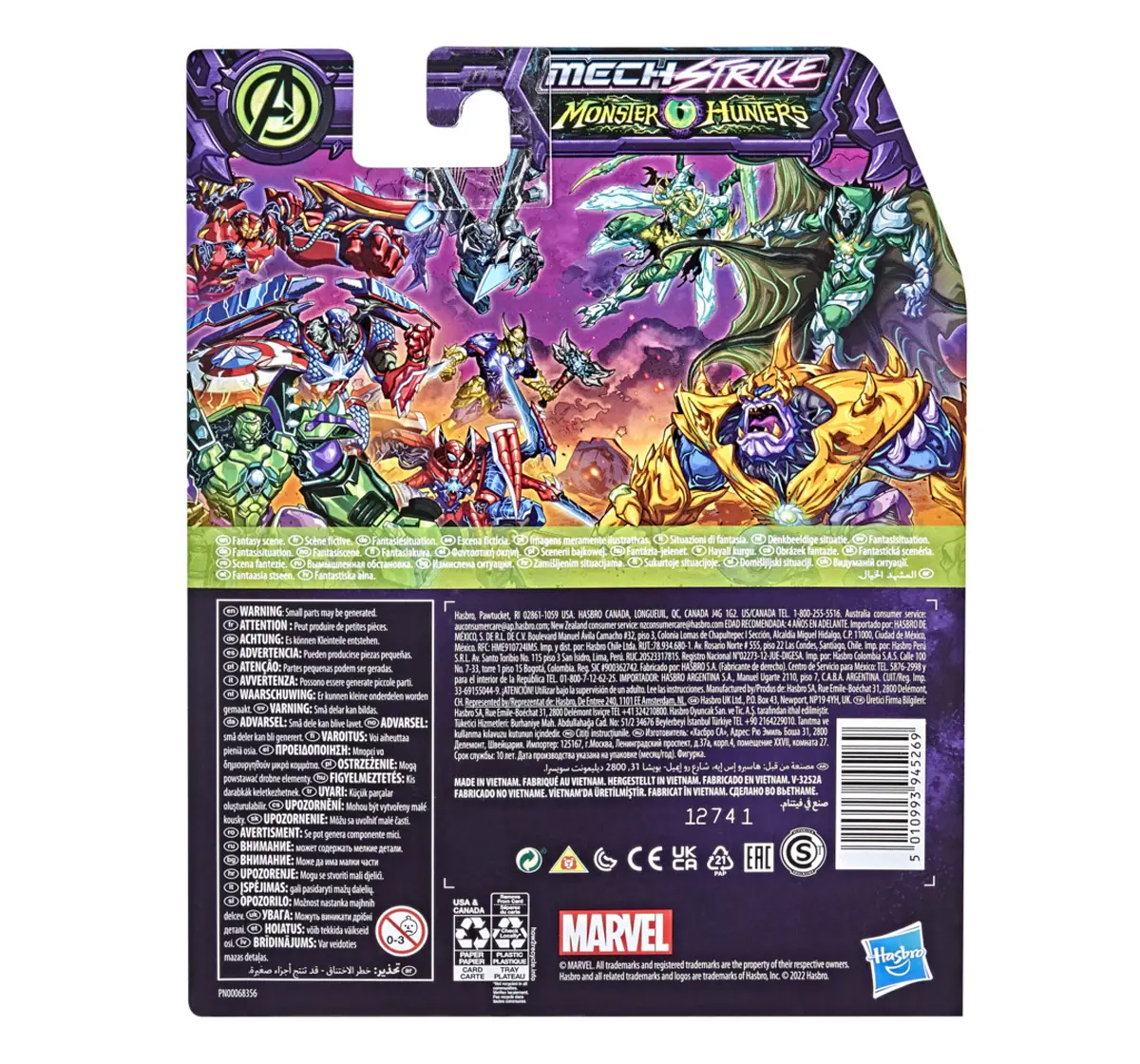 Hasbro Avengers Mech Strike Monster Hunters Thor Toy 6-Inch-Scale Action Figure With Accessory Multicolour, 4Y+