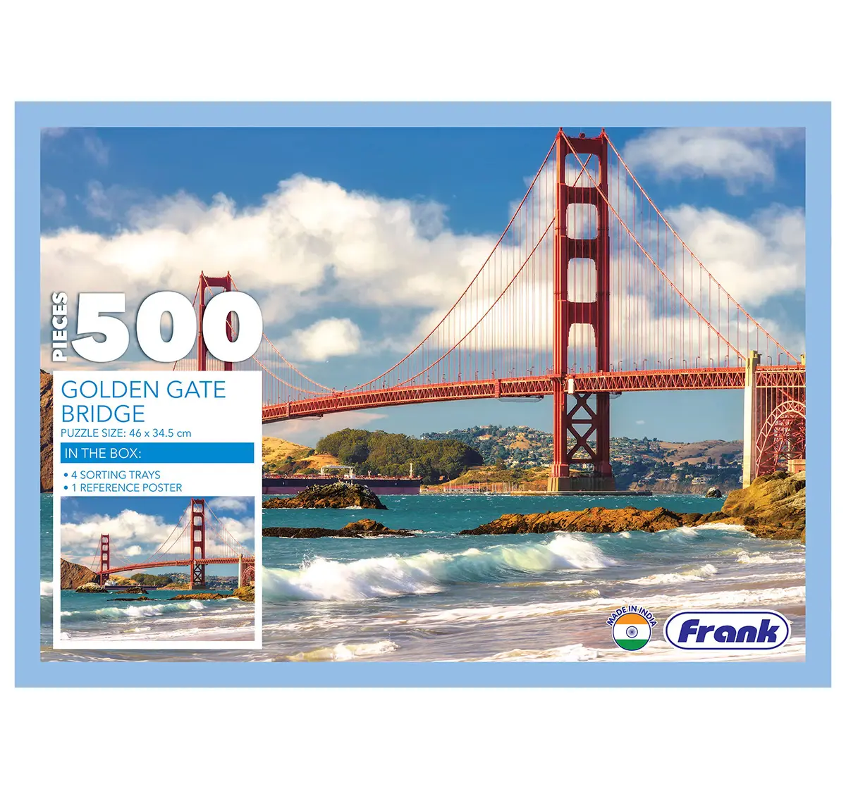 Frank Golden Gate Bridge, 500 Pieces Jigsaw Puzzle, 10Y+