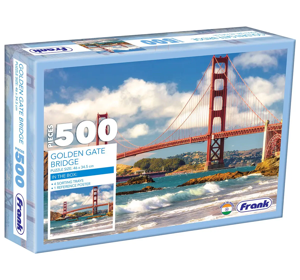 Frank Golden Gate Bridge, 500 Pieces Jigsaw Puzzle, 10Y+