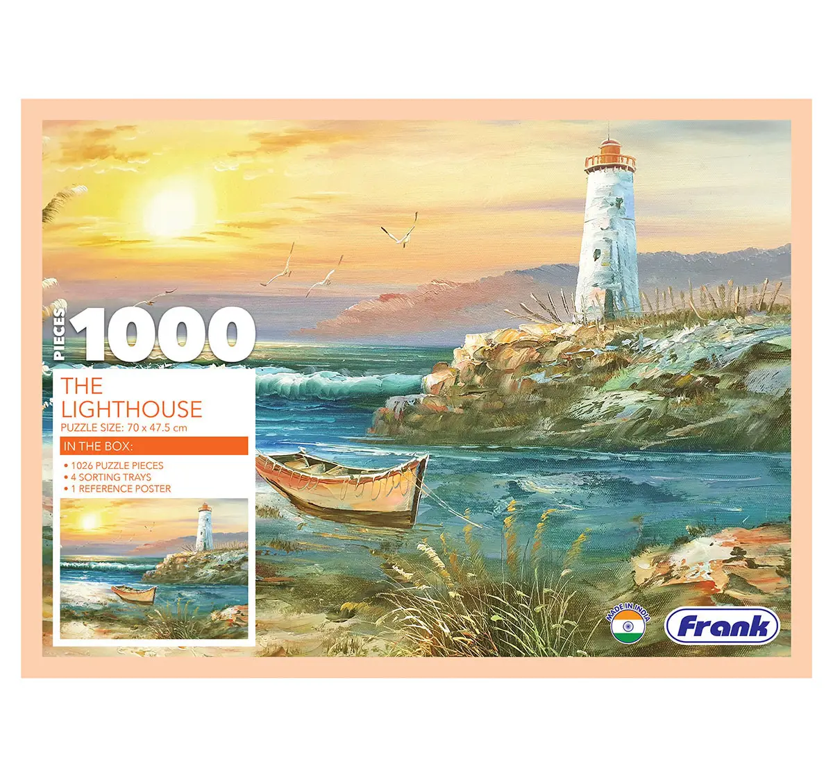 Frank The Lighthouse, 1000 Pieces Jigsaw Puzzle, 15Y+