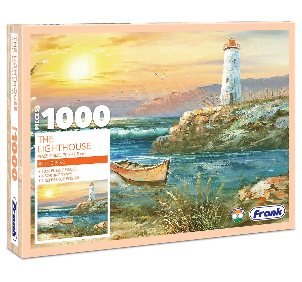 Frank The Lighthouse, 1000 Pieces Jigsaw Puzzle, 15Y+