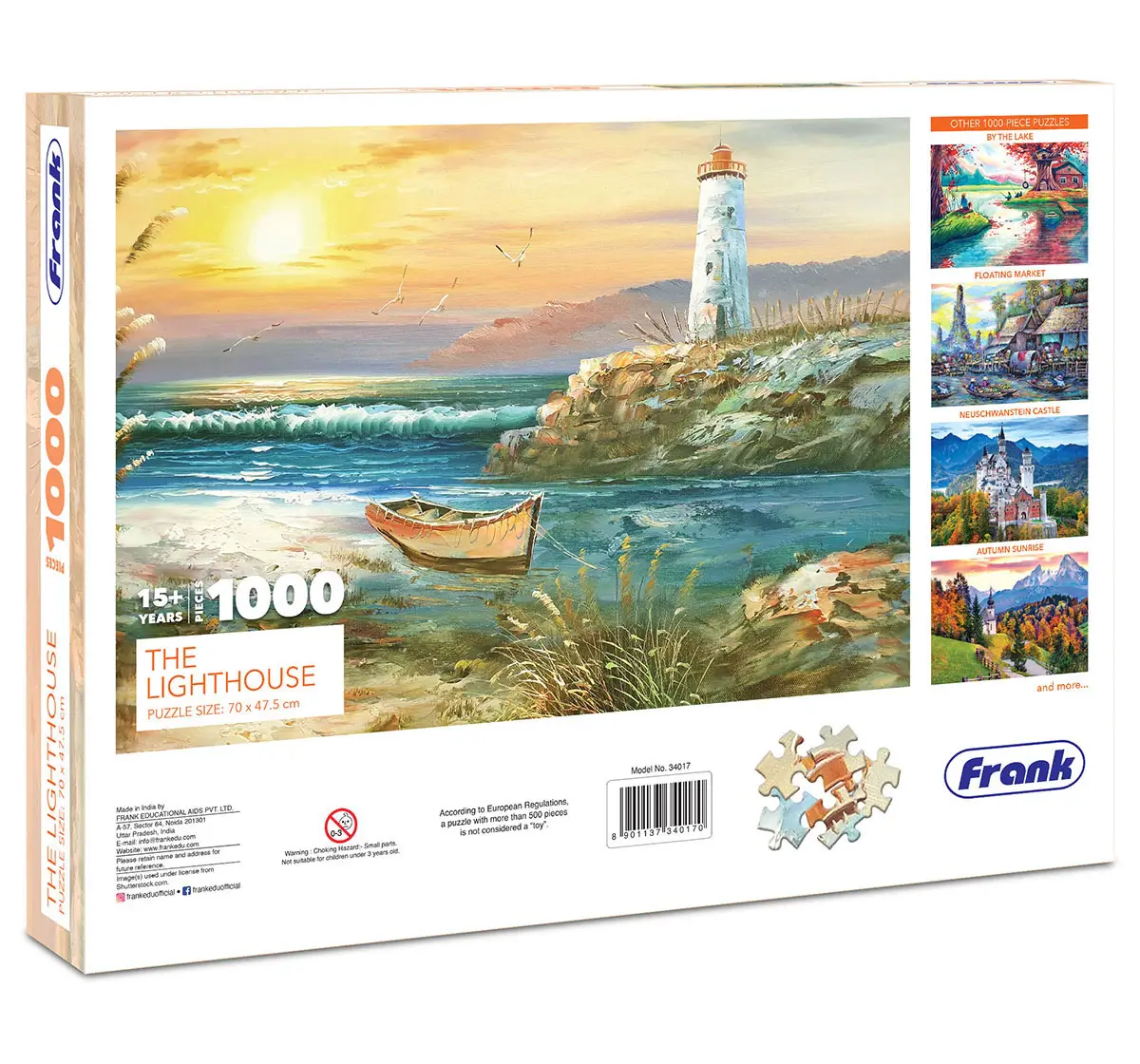 Frank The Lighthouse, 1000 Pieces Jigsaw Puzzle, 15Y+