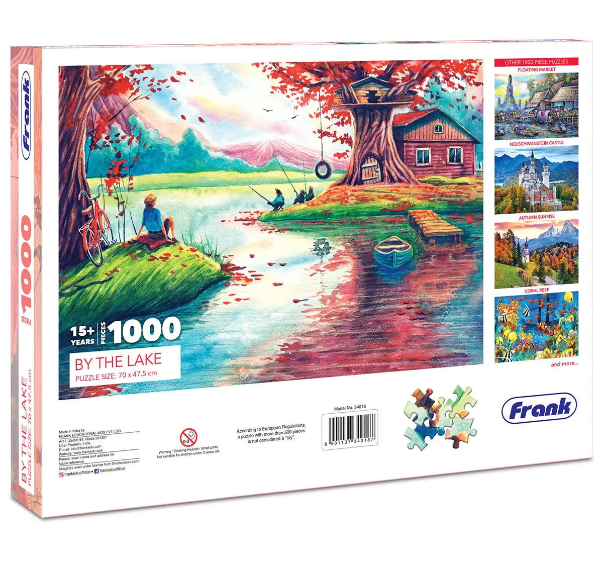 Frank By The Lake, 1000 Pieces Jigsaw Puzzle, 15Y+