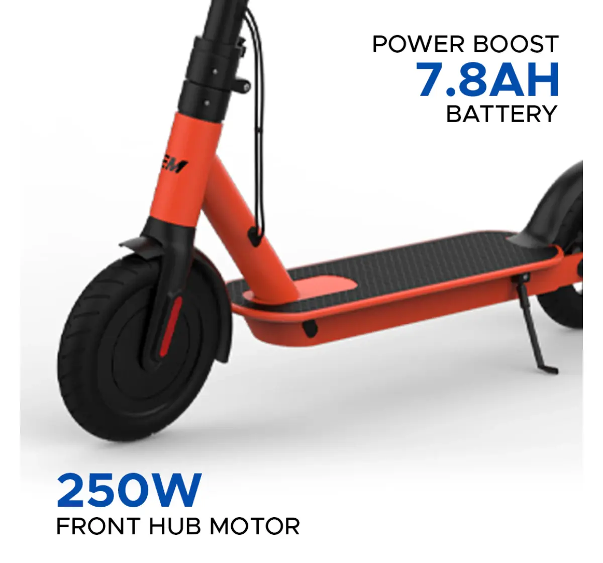 Emotorad Lil E Electric Kick Scooter Foldable Aluminium Alloy Frame, 7.8Ah Battery, 250W Front Hub Motor, Easy Acceleration With Upto 25 Km Range, Red, 12Y+