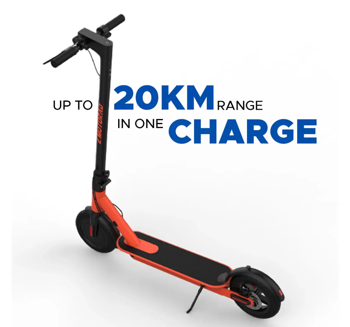 Emotorad Lil E Electric Kick Scooter Foldable Aluminium Alloy Frame, 7.8Ah Battery, 250W Front Hub Motor, Easy Acceleration With Upto 25 Km Range, Red, 12Y+