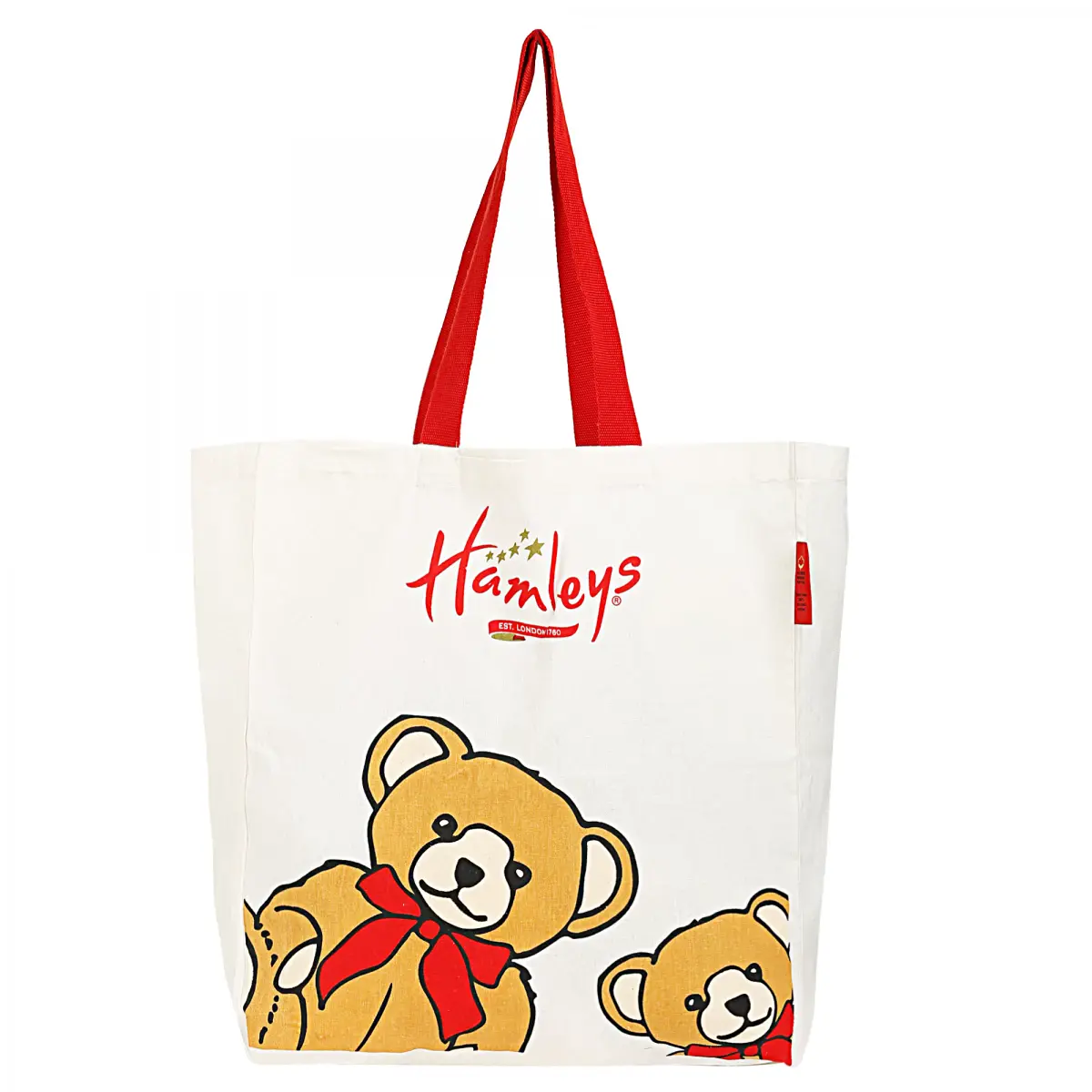 Hamleys Bear Shopping Bag Medium, White