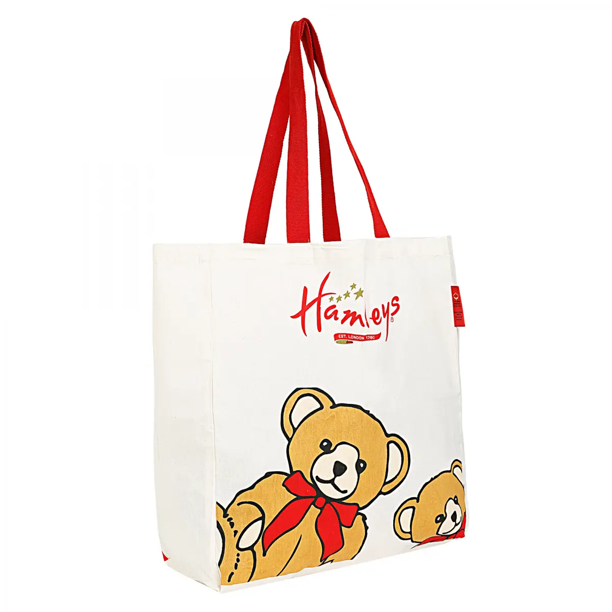 Hamleys Bear Shopping Bag Medium, White