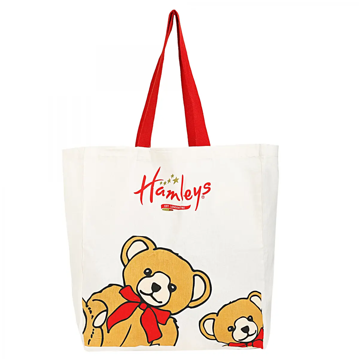 Hamleys Bear Shopping Bag Medium, White