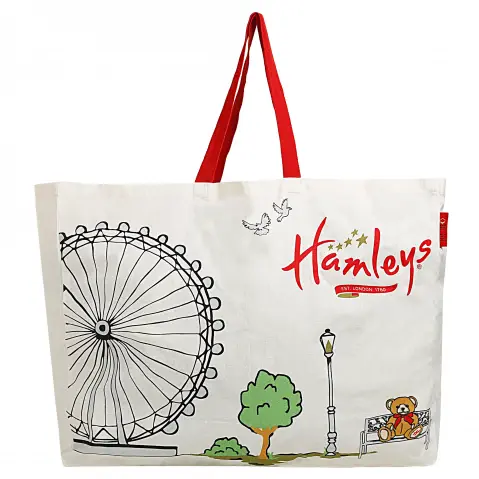 Hamleys Ferris Wheel Shopping Bag Large, White