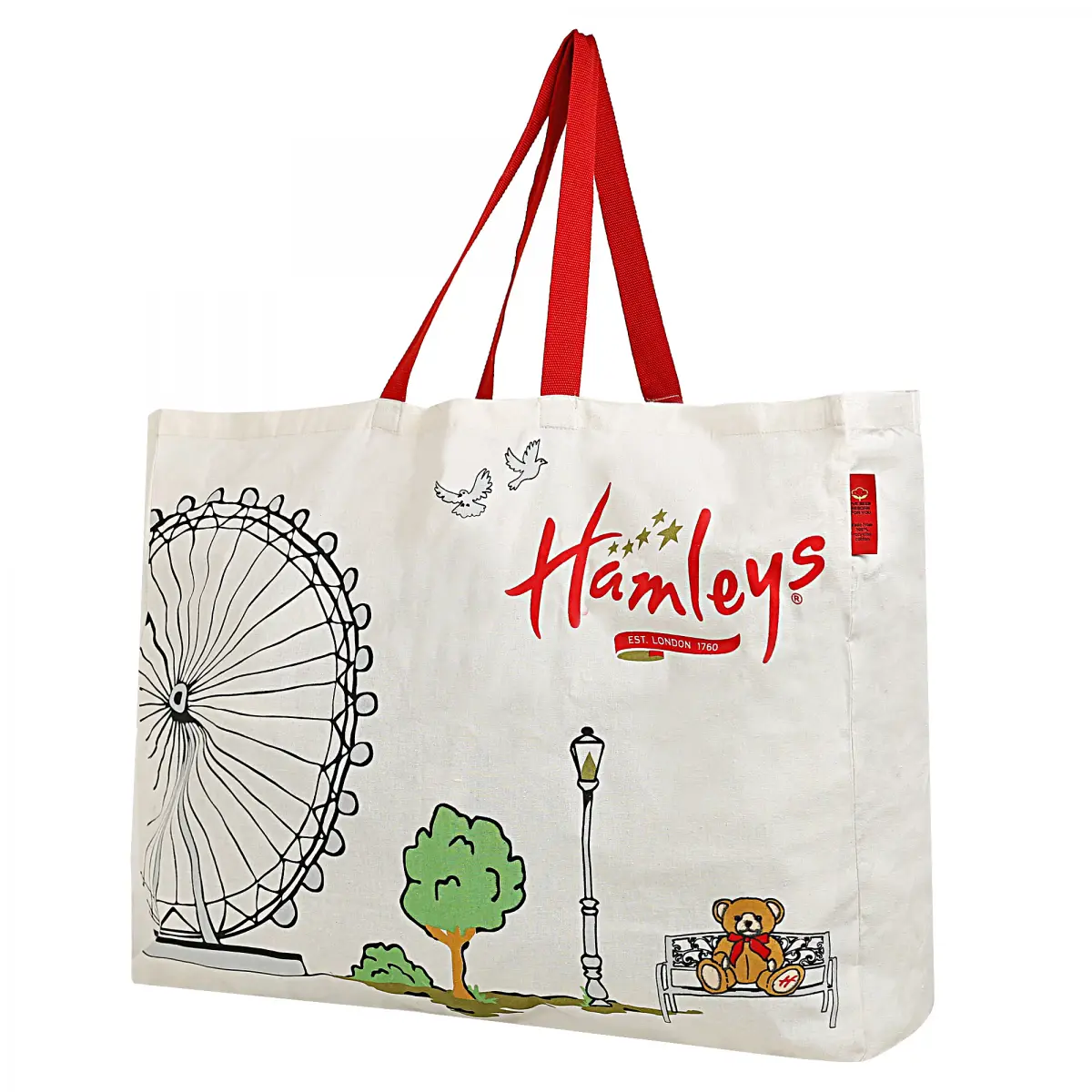 Hamleys Ferris Wheel Shopping Bag Large, White