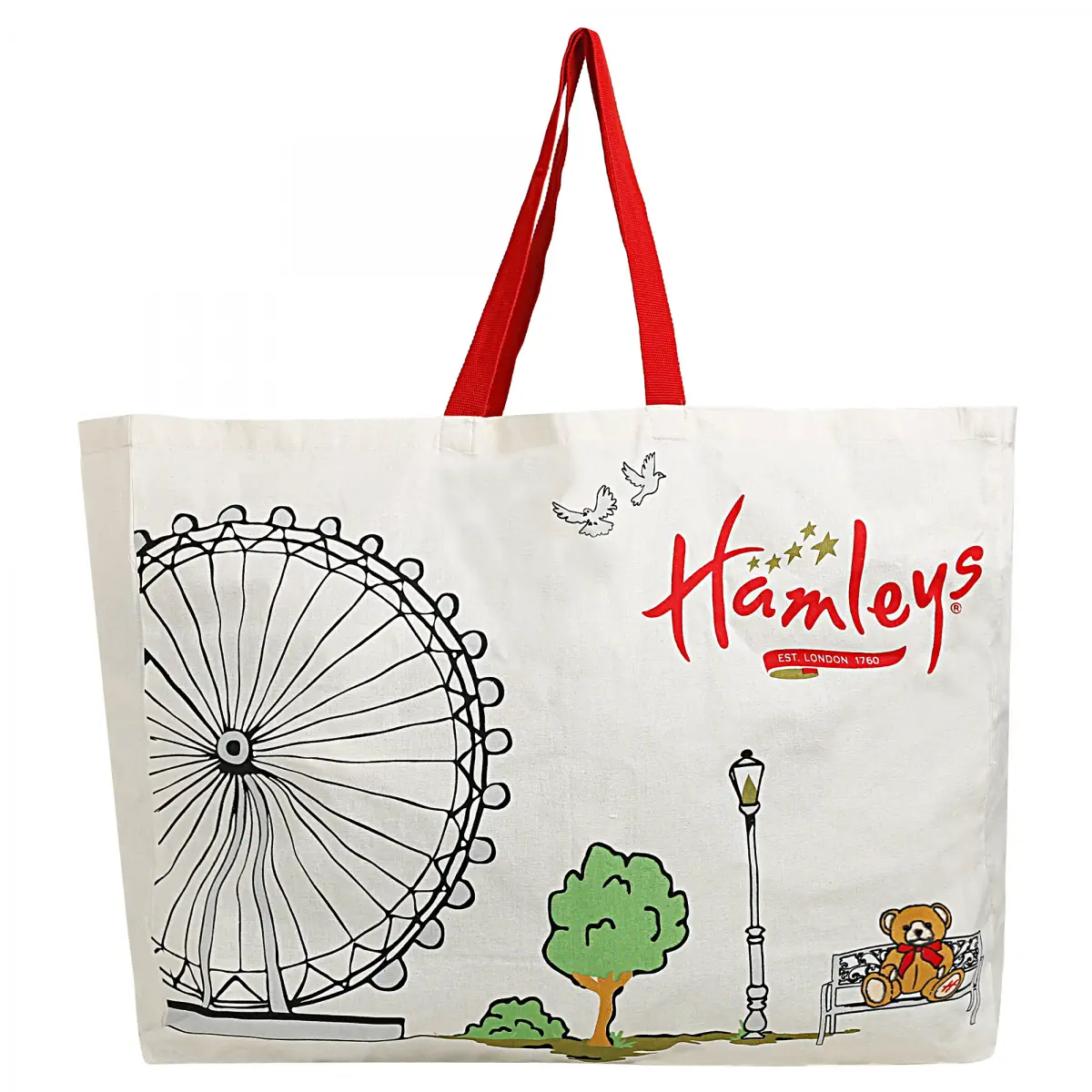 Hamleys Ferris Wheel Shopping Bag Large, White