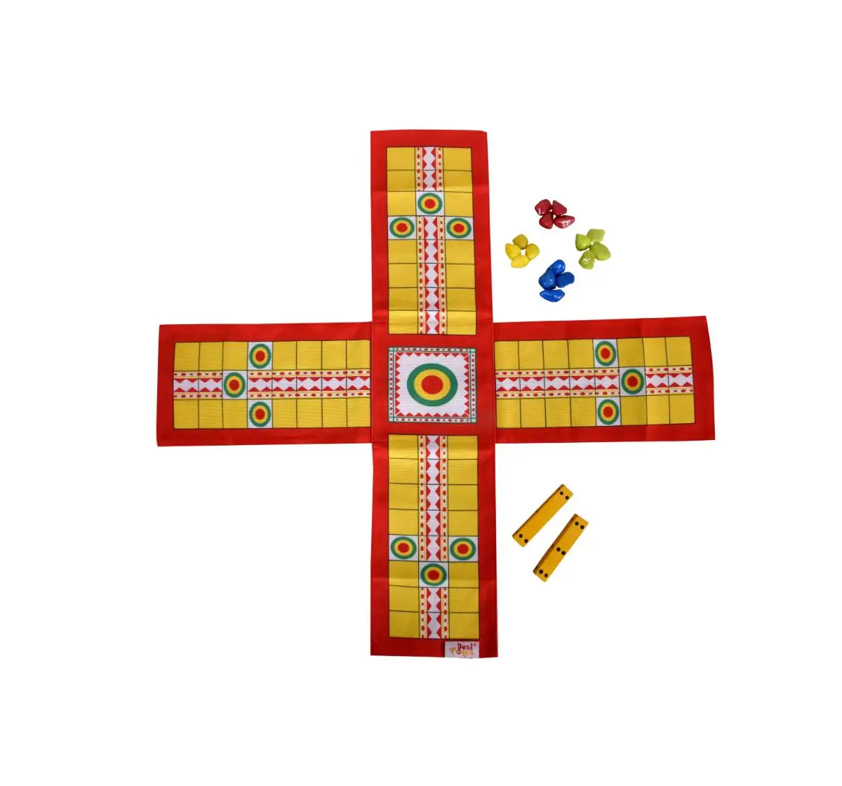 Desi Toys Bal Ganesha Nine Men's Morris Game/Navakankari, Indian Mythological Themed Logic & Strategy Board Games, 14Y+