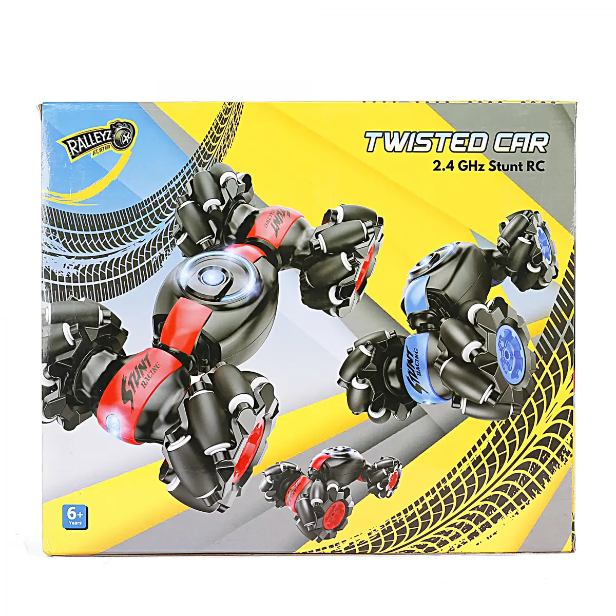 Ralleyz Twisted Remote Control Stunt Car, 6Y+, Multicolour