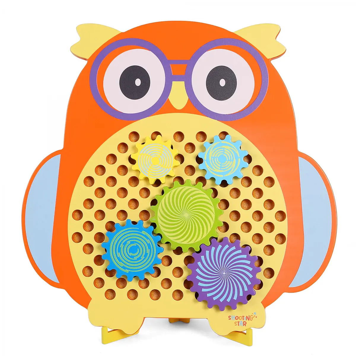 Shooting Star Owl with Cogs, Gear Toys for Kids, 2Y+