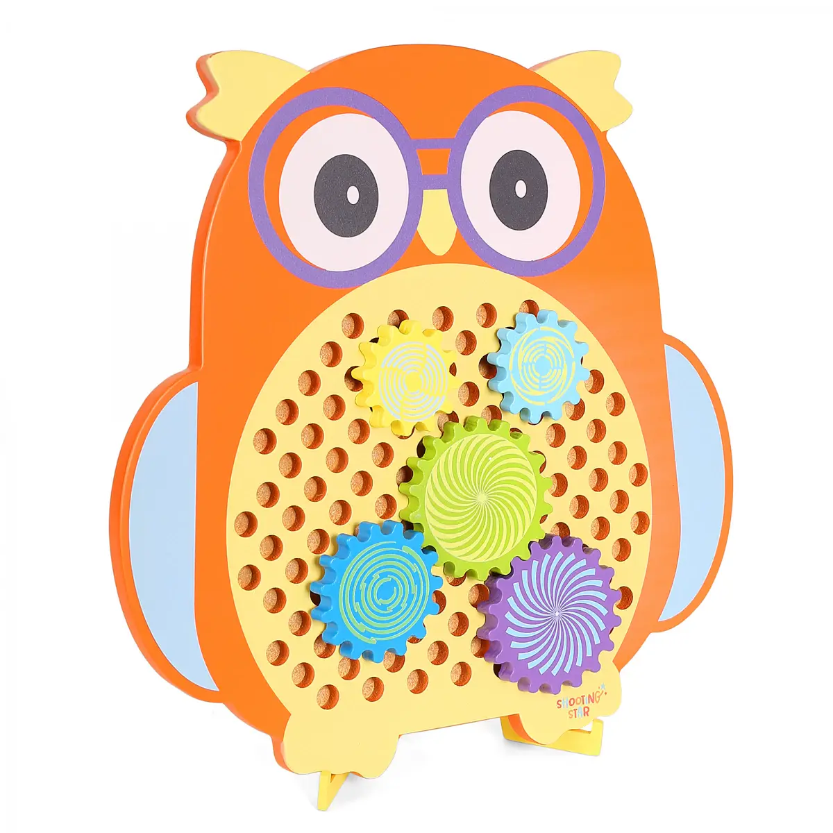 Shooting Star Owl with Cogs, Gear Toys for Kids, 2Y+