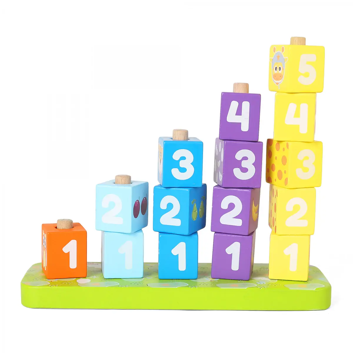 Shooting Star Counting Cubes From 1 To 5, 15PCs, 2Y+, Multicolour