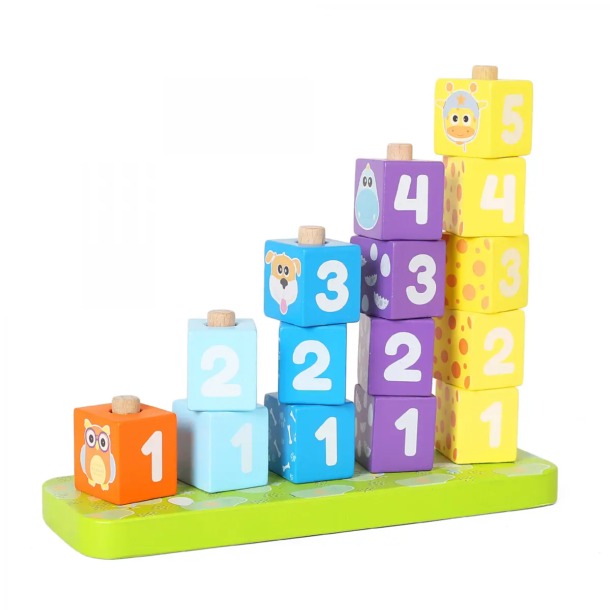 Shooting Star Counting Cubes From 1 To 5, 15PCs, 2Y+, Multicolour
