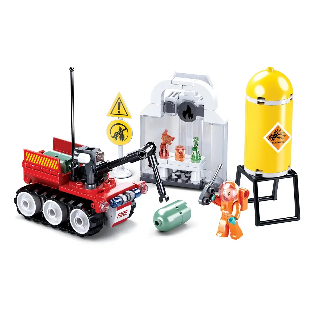 Playzu Building Block Toy Fire Drill Multicolour, 6Y+