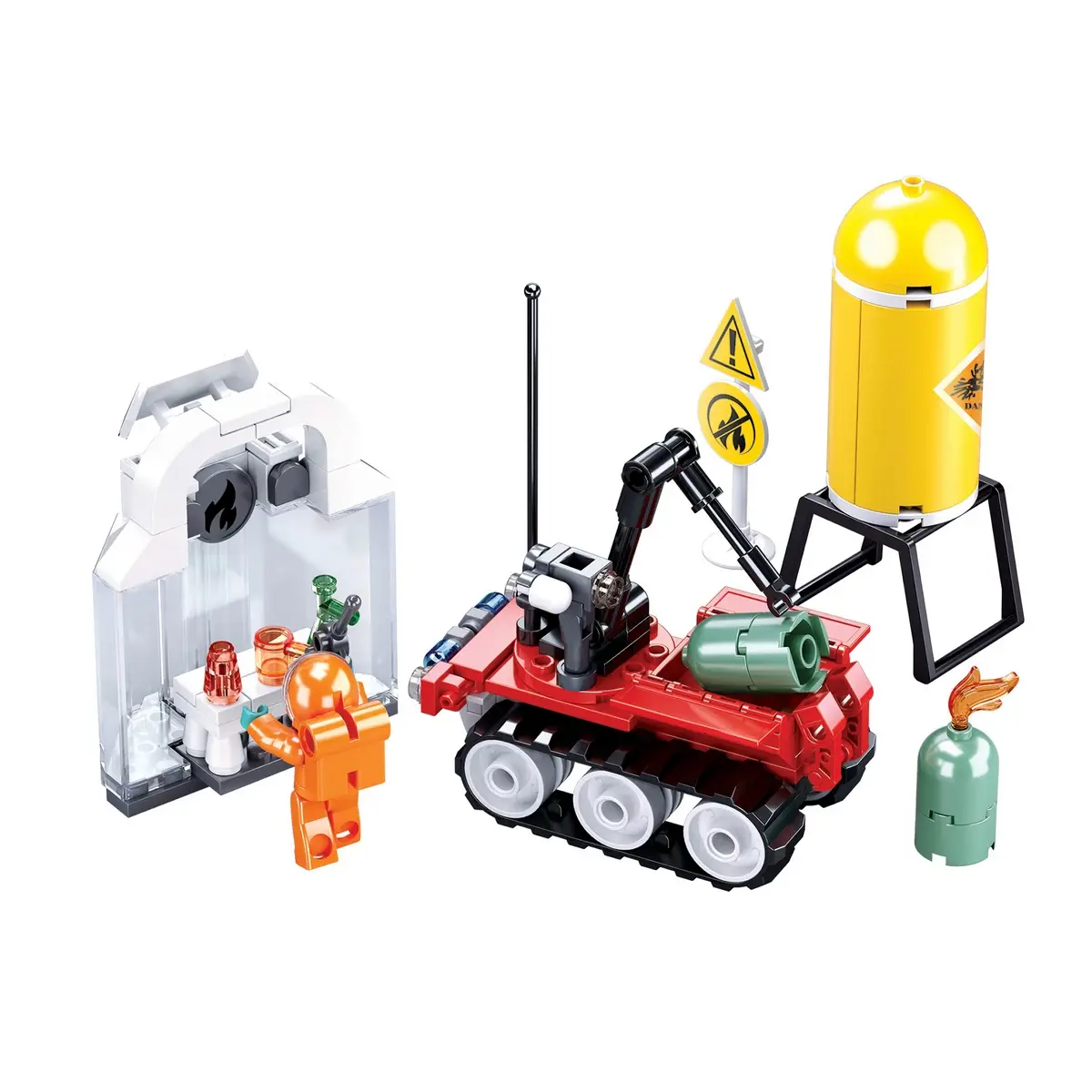 Playzu Building Block Toy Fire Drill Multicolour, 6Y+