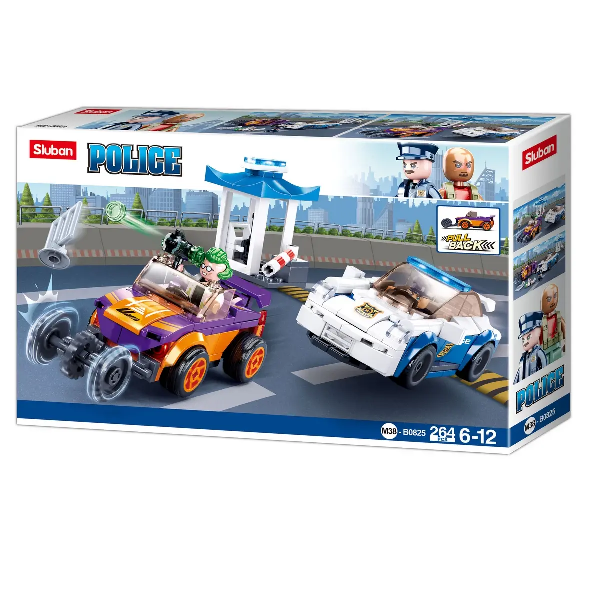 Playzu Building Block Toy Police Manhunt On Highway Multicolour, 6Y+