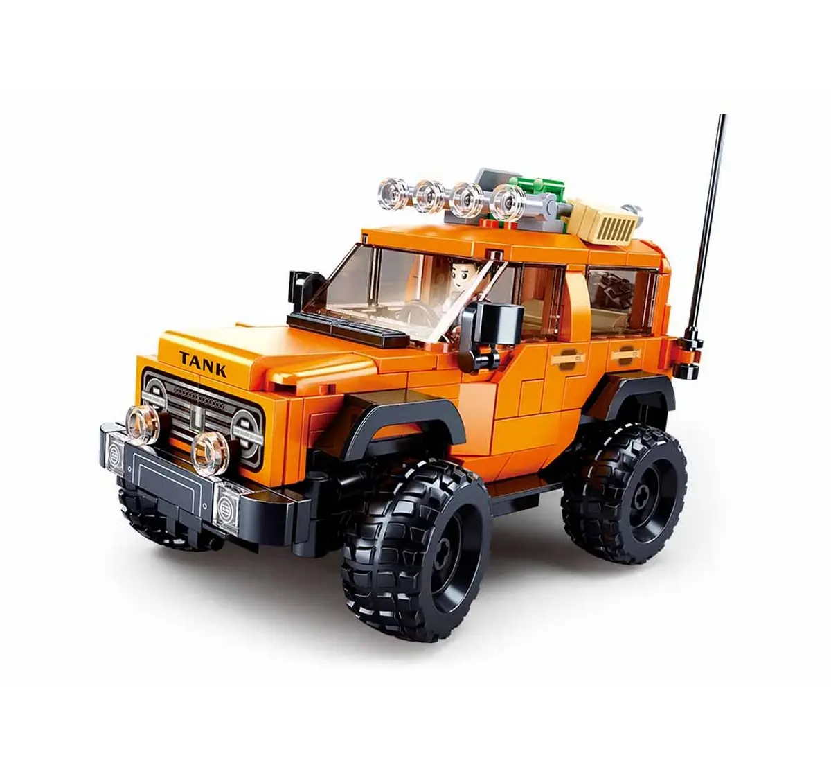 Playzu Building Block Toy Suv 300 Orange 6 Years+