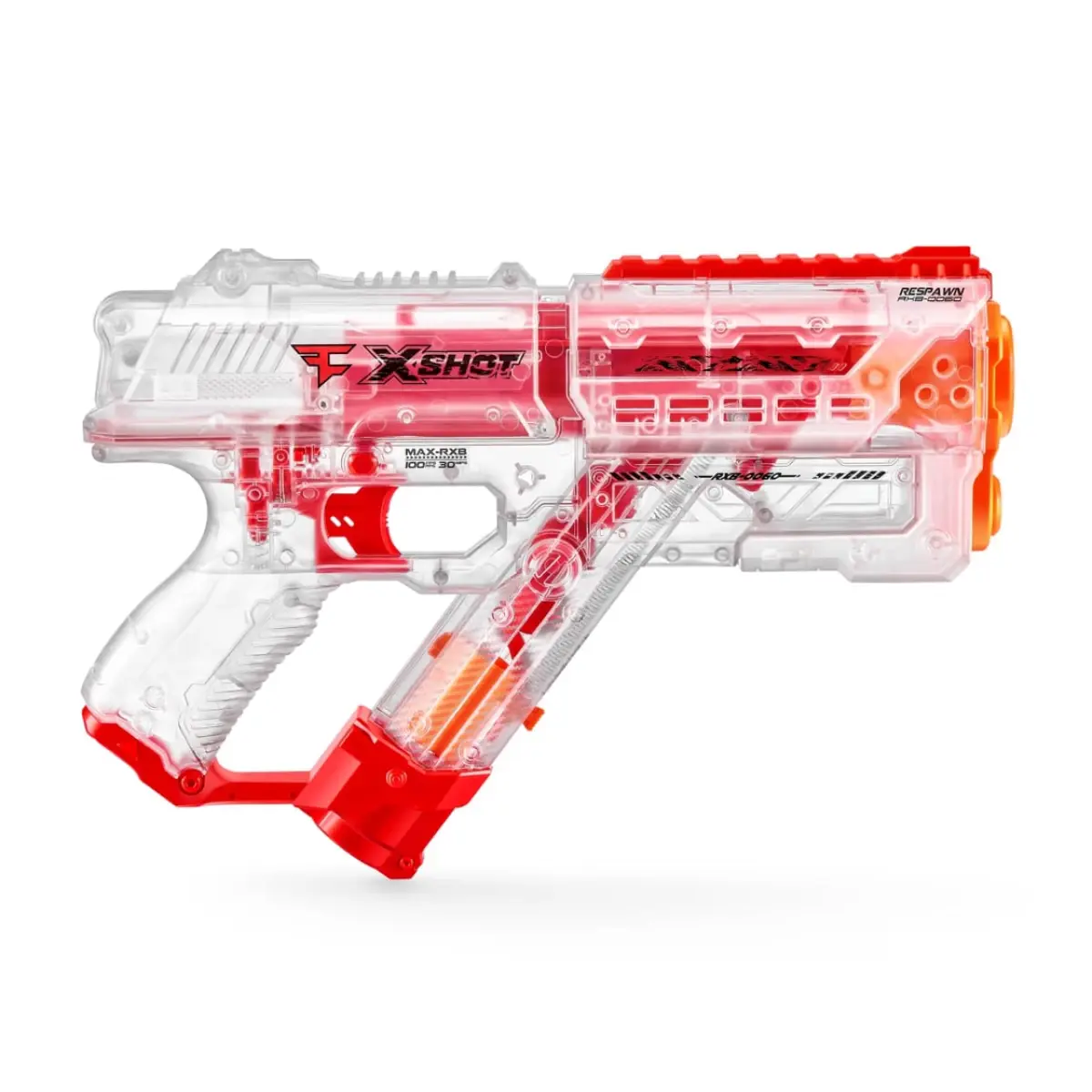 X-Shot FaZe Respawn Round Blaster (12 rounds), Red, 14Y+ 