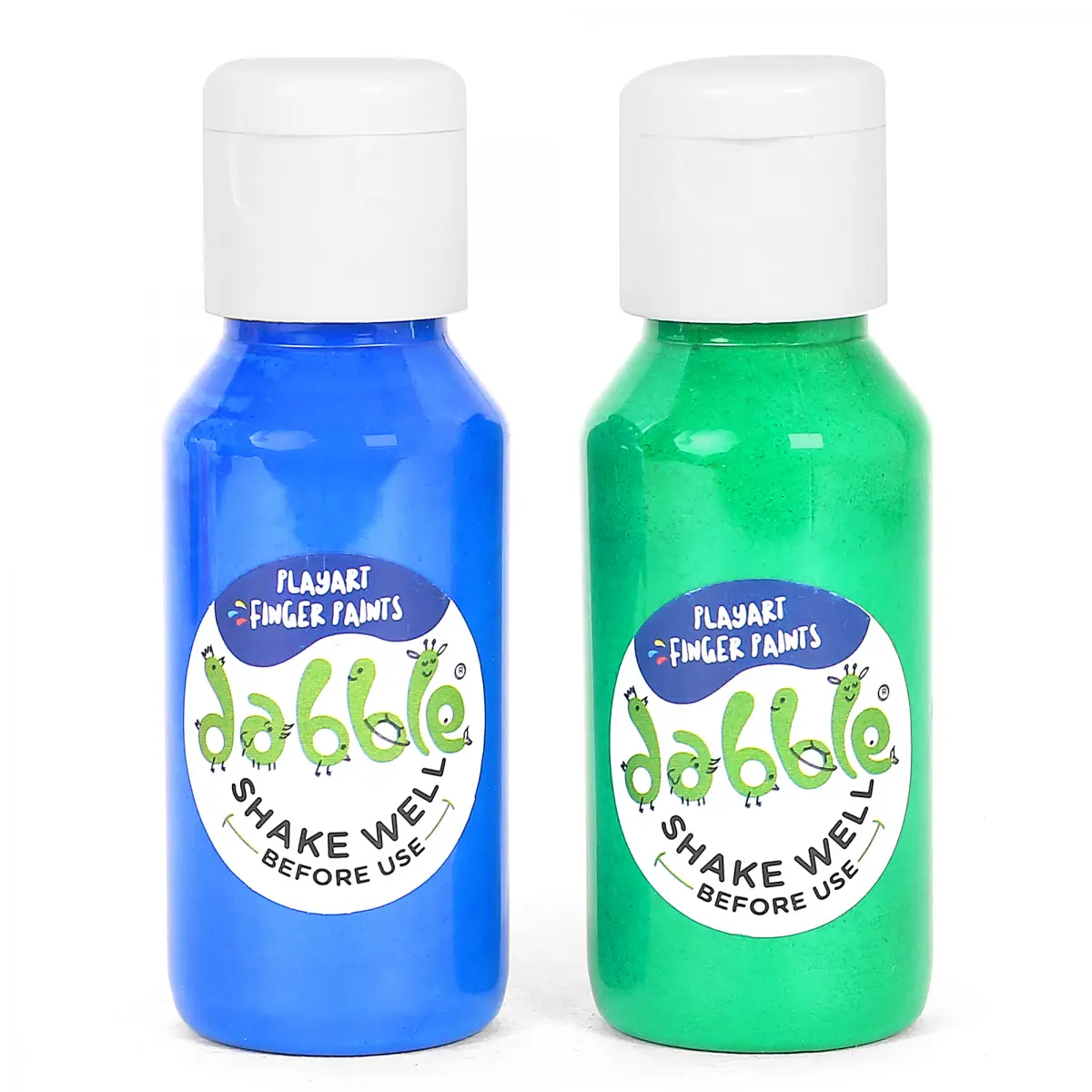 Dabble Playart Non Toxic Finger Paints, 8 Colours, 3Y+