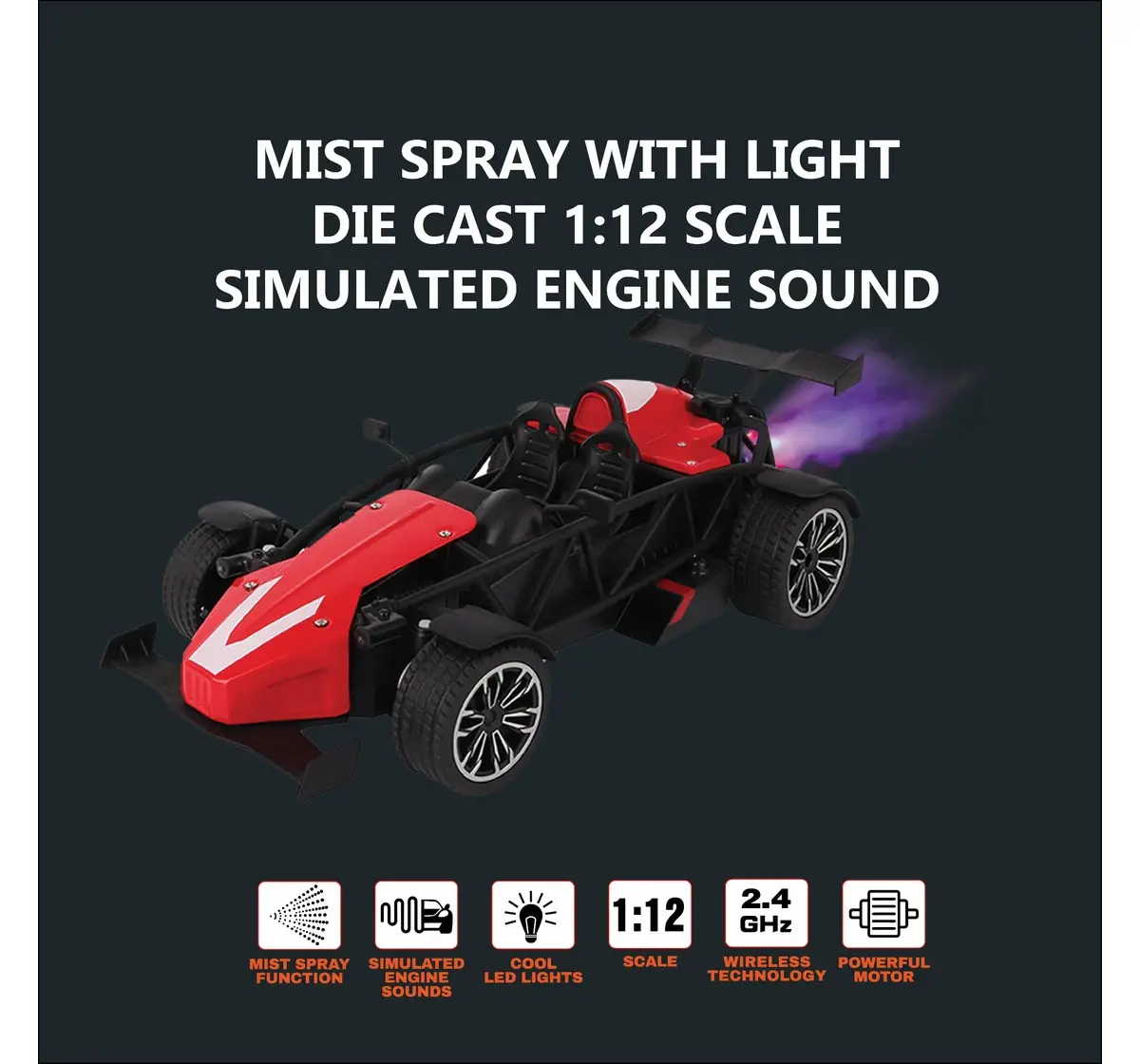 Playzu R/C Car Die-Cast Spray R/C F1 - R Red 6 Years+