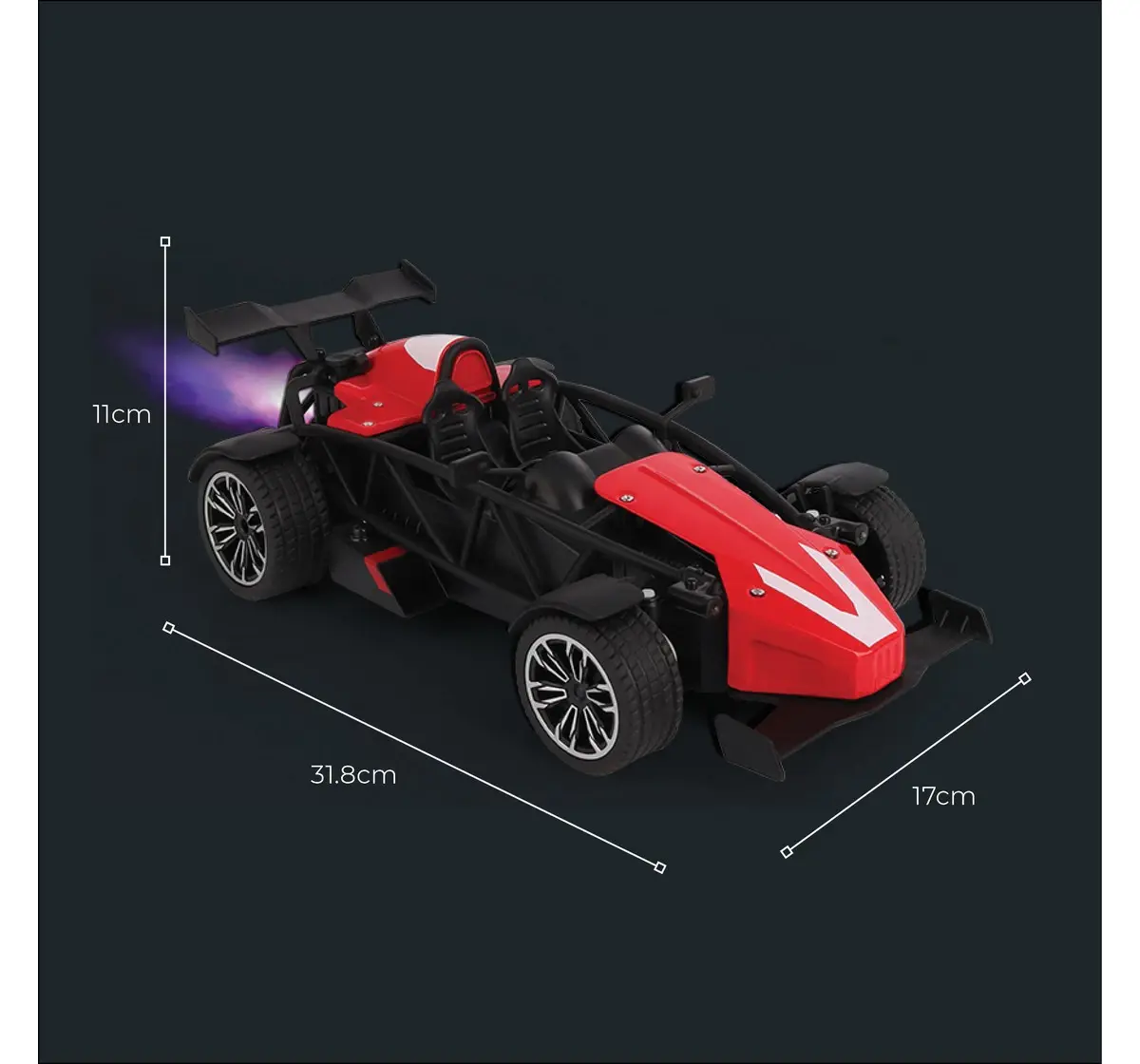 Playzu R/C Car Die-Cast Spray R/C F1 - R Red 6 Years+