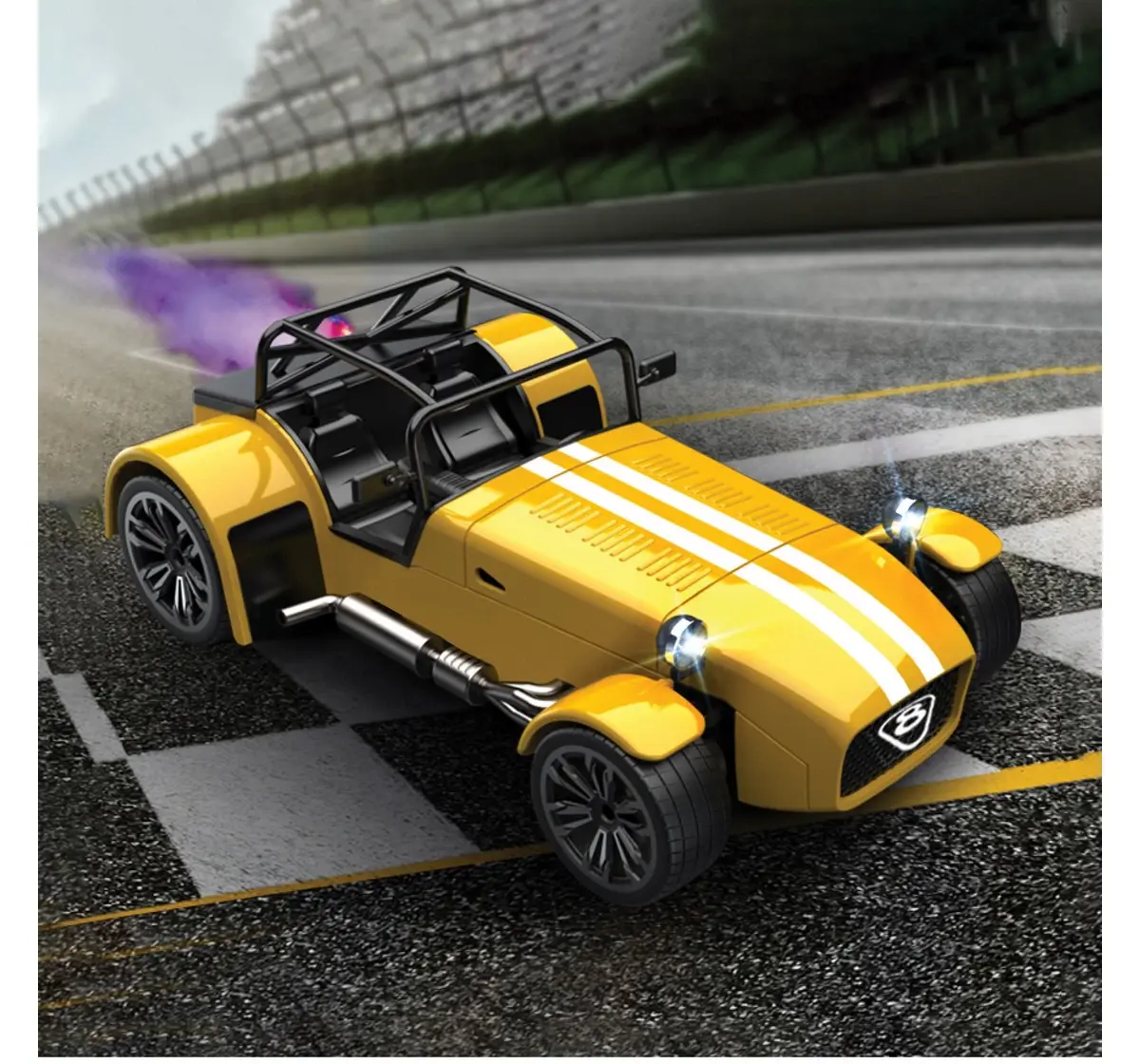 Playzu R/C Car Die-Cast Spray R/C Classic - Y Yellow 6 Years+
