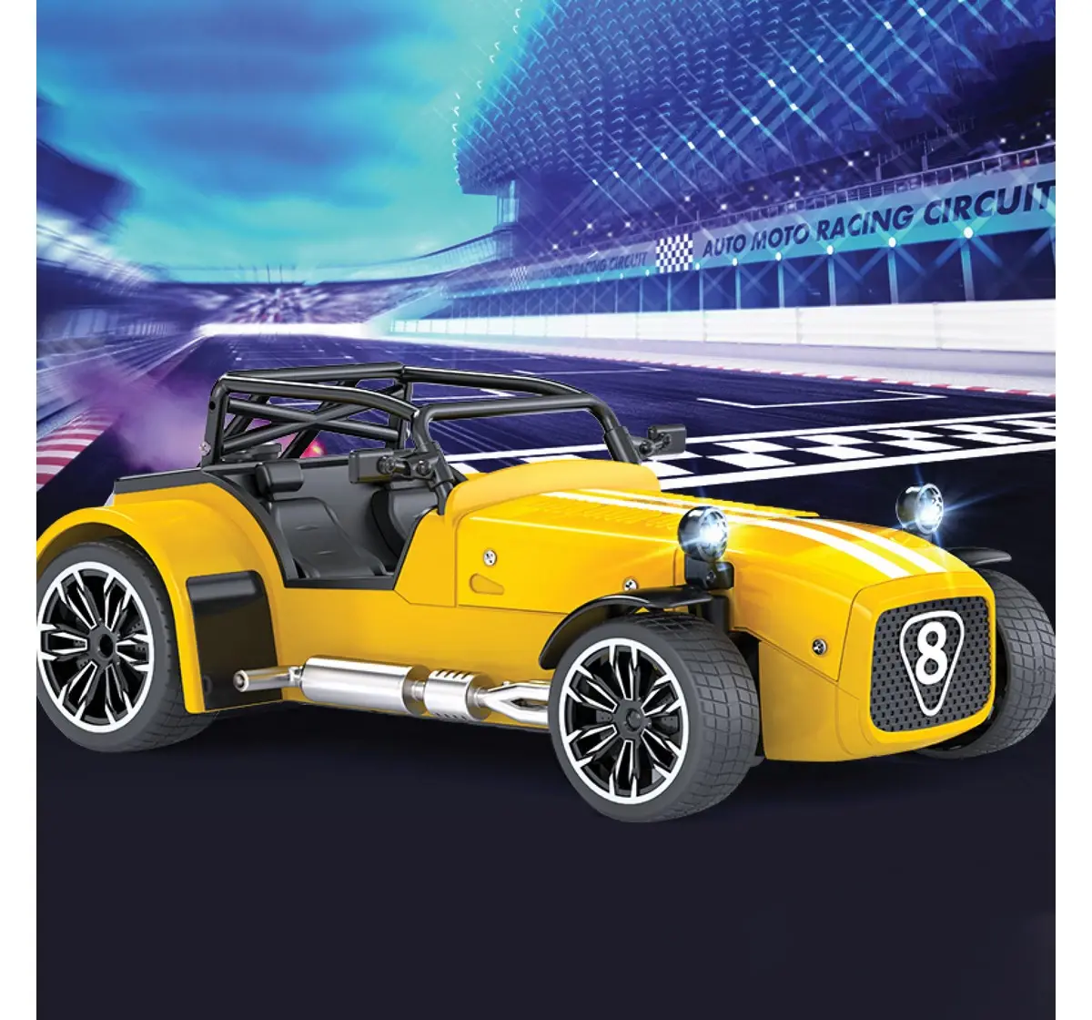 Playzu R/C Car Die-Cast Spray R/C Classic - Y Yellow 6 Years+