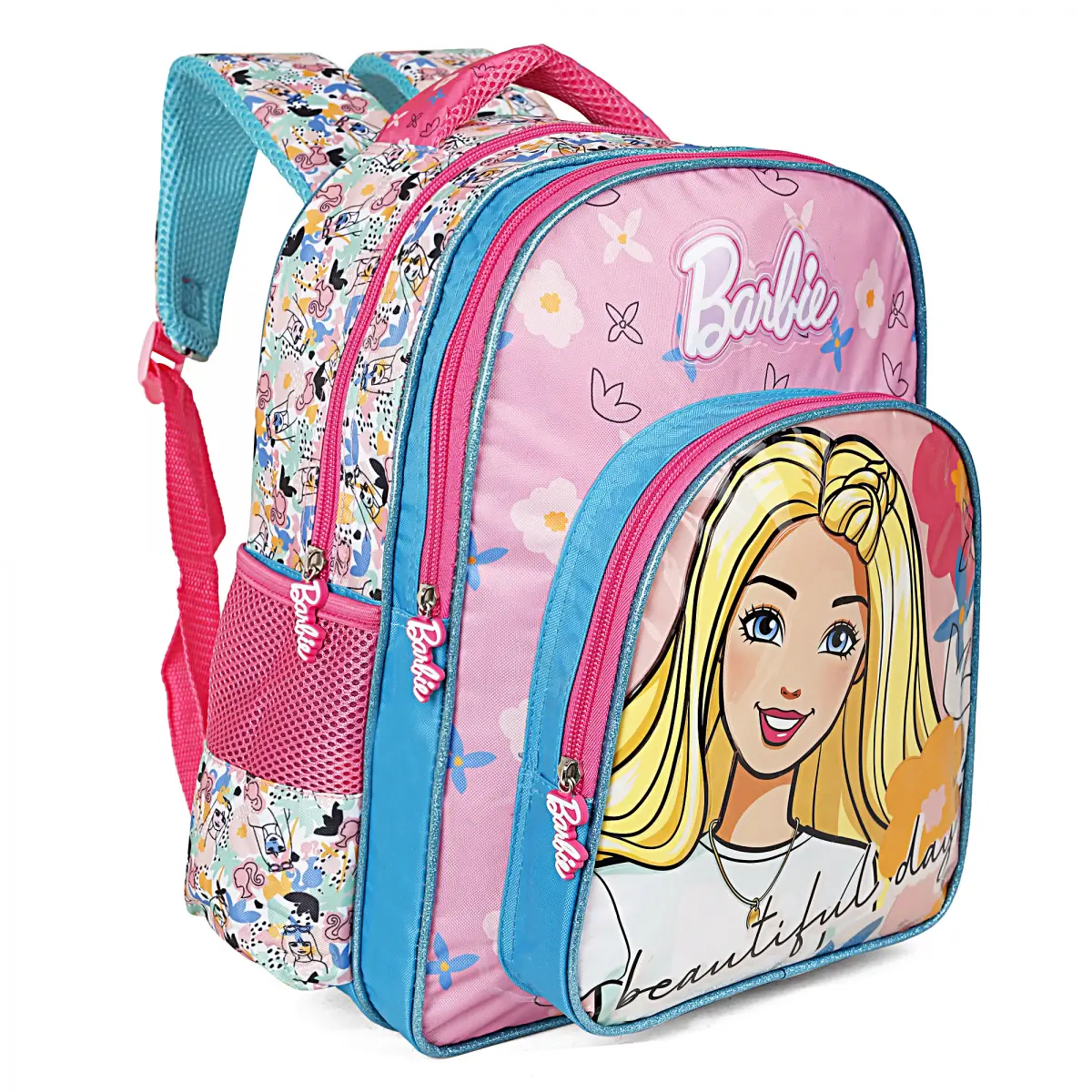 Striders Barbie School Bags, Cartoon Character Backpack best, Kids for 5Y+, Pink