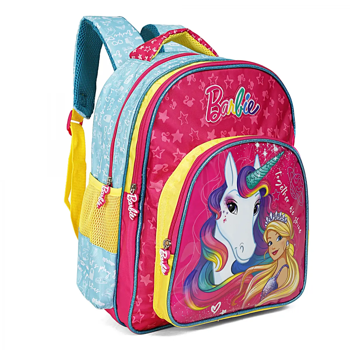 Barbie Beautiful Unicorn School Bag Pack, Pink, 16Inches, 16Y+