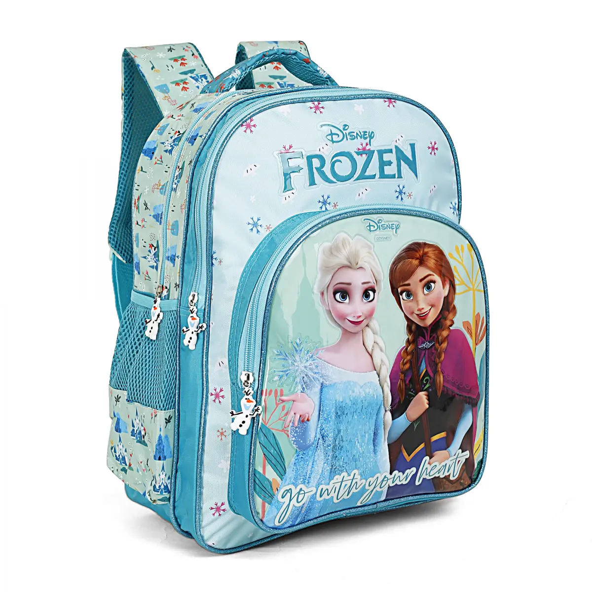 Disney Frozen Heart Bag Pack, 16Inches, Multicolour