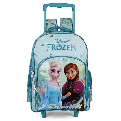 Disney Frozen Heart Trolley Bag, 16Inches, Blue