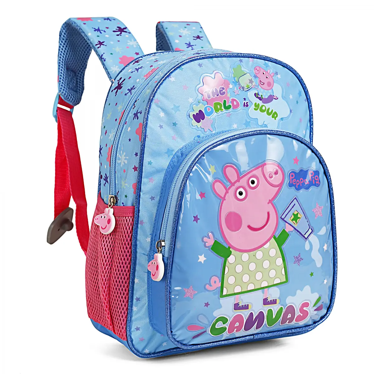 Striders Peppa Pig School Bags, Cartoon Character Backpack best, Kids for 5Y+, Blue