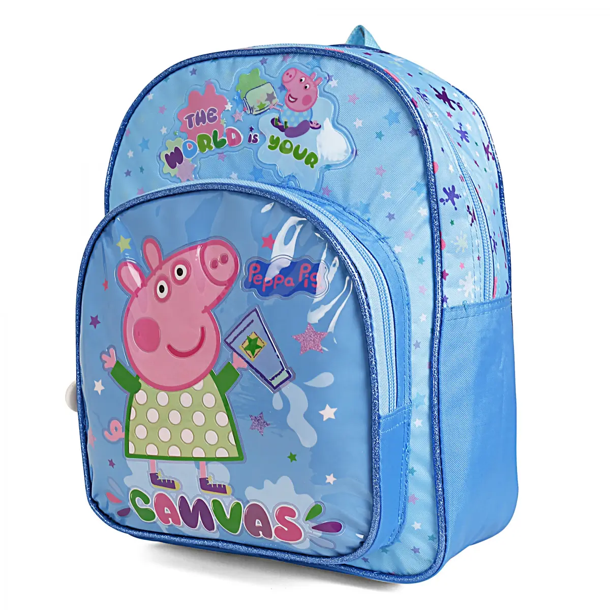 Striders Peppa Pig School Bags, Cartoon Character Backpack best, Kids for 5Y+, Blue