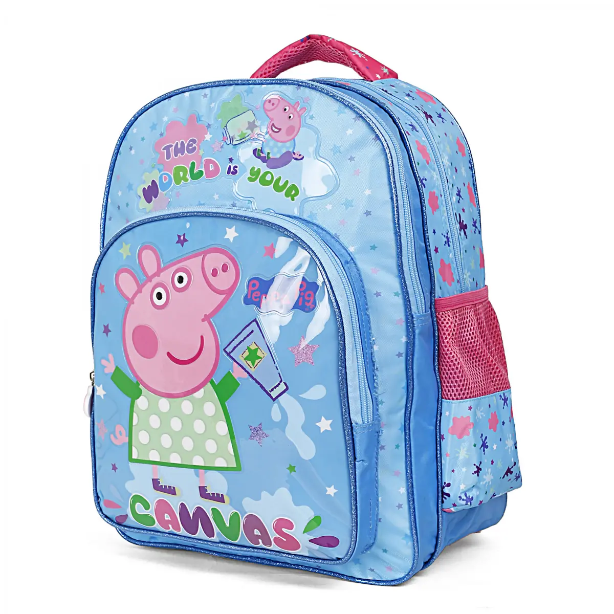 Peppa Pig Canvas Bag Pack, 16 inch, Muticolour