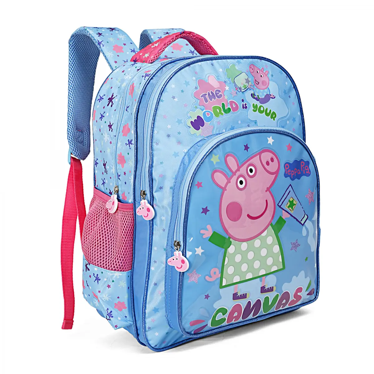 Peppa Pig Canvas Bag Pack, 16 inch, Muticolour
