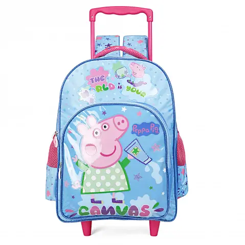 Peppa Pig Canvas Trolley Bag Pack, 41cm, Multicolour