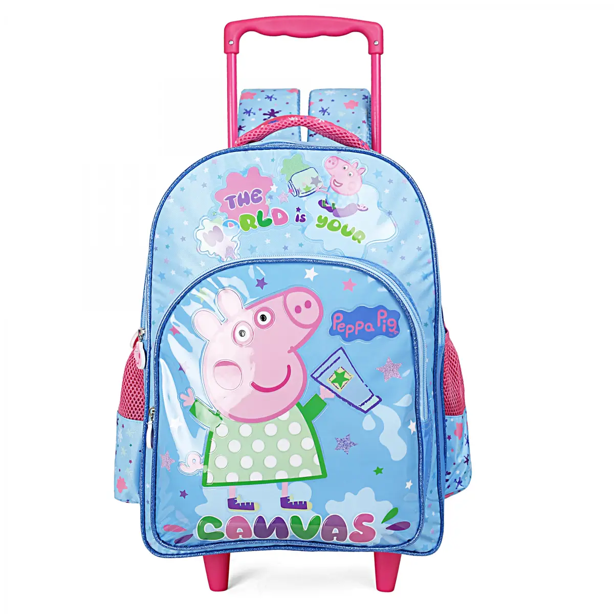 Peppa Pig Canvas Trolley Bag Pack, 41cm, Multicolour