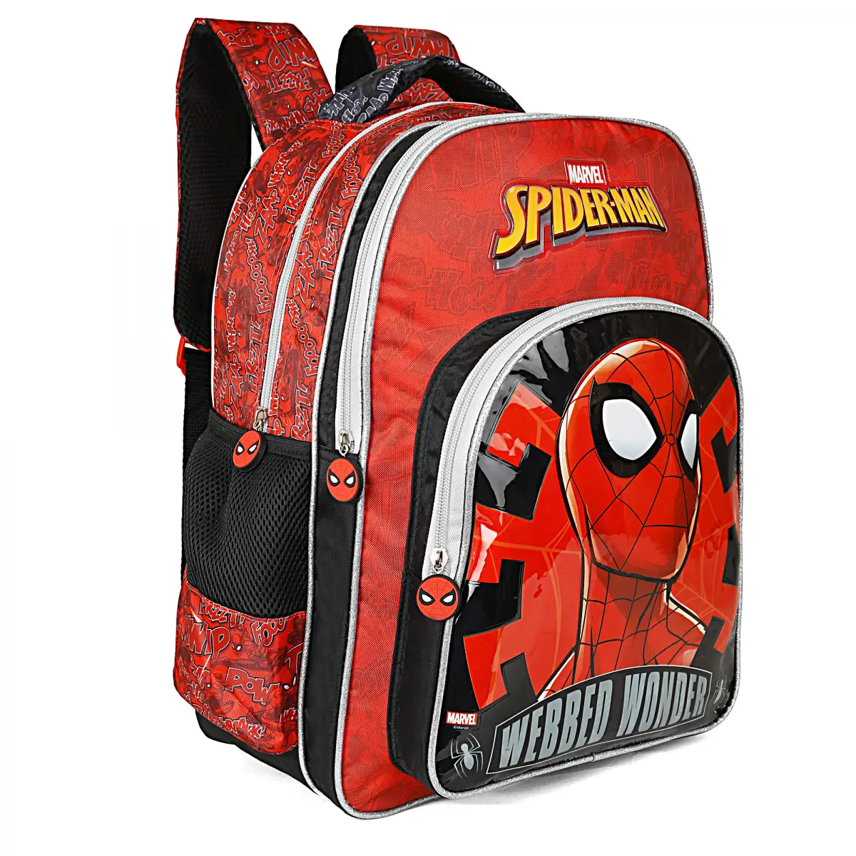 Spider School Bag for Kids, Backpack for Children, Primary Class Bags Stylish, 12Yrs+, Red