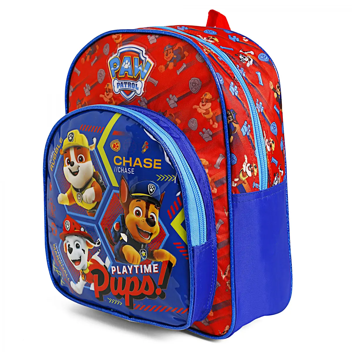 Striders Paw Patrol Chase School Bags 41cm, Cartoon Character Backpack best, Kids for 5Y+, Red