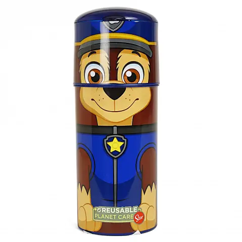 Paw Patrol Chase Stor Character Sipper Bottle, 350ml, Multicolour