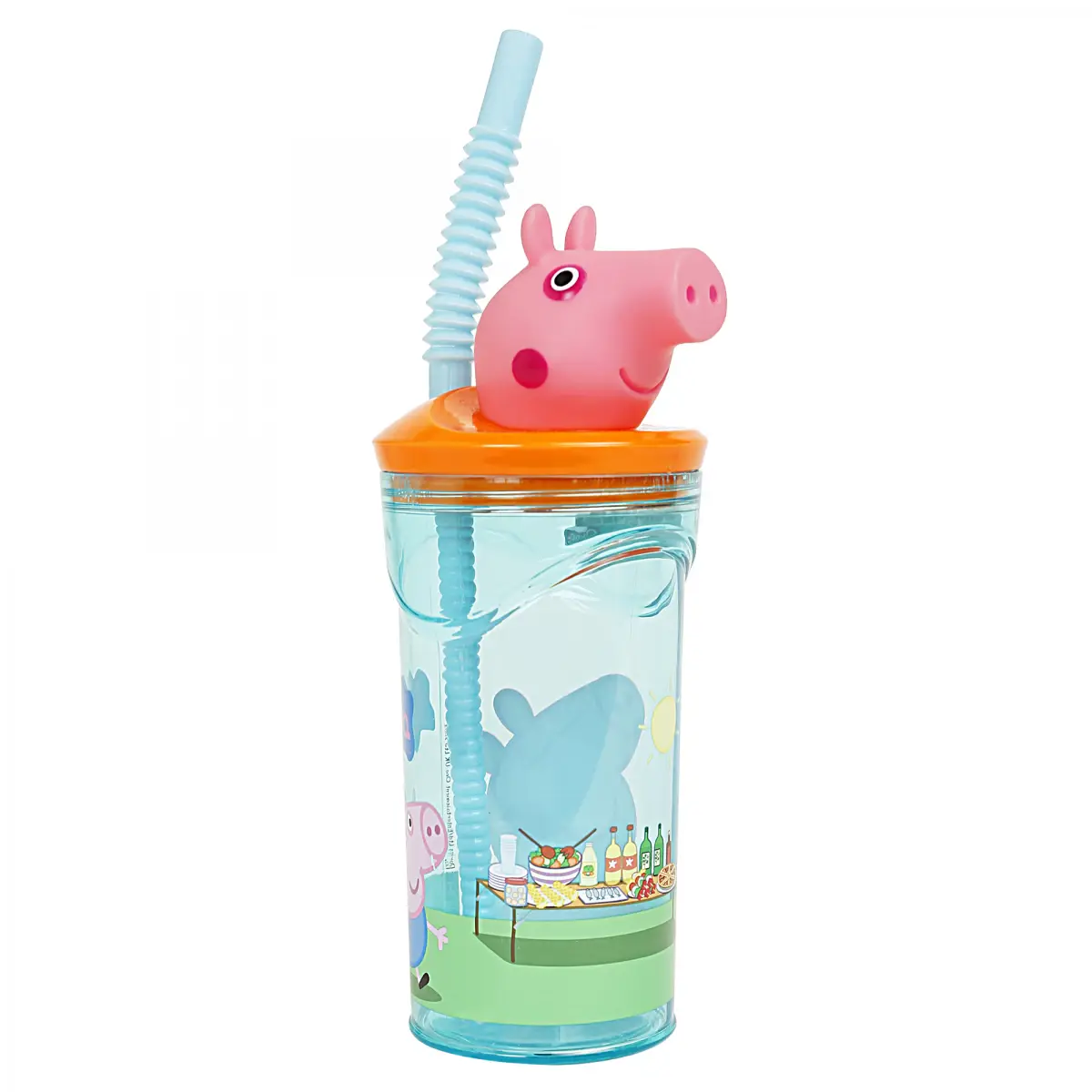 Peppa Pig Stor Figurine Tumbler, 360ml, Muticolour