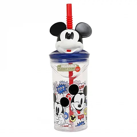 Disney Mickey Stor 3D Figurine Water Tumbler, 360ml, Multicolour