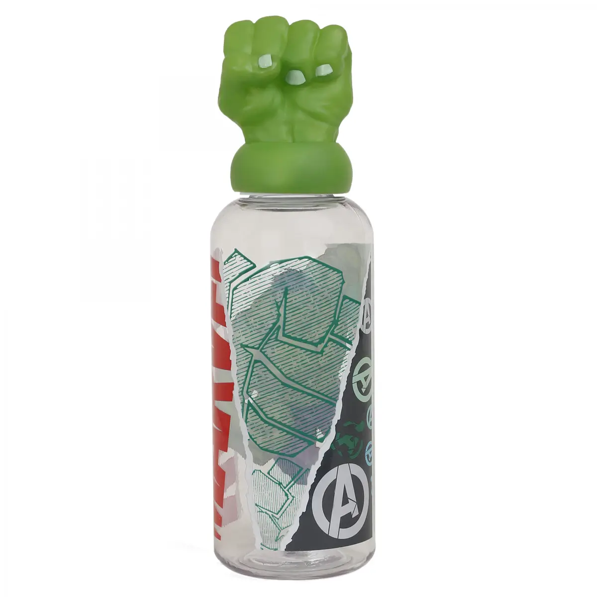 Disney Hulk Stor 3D Figurine Water Bottle, 560ml, Multicolour
