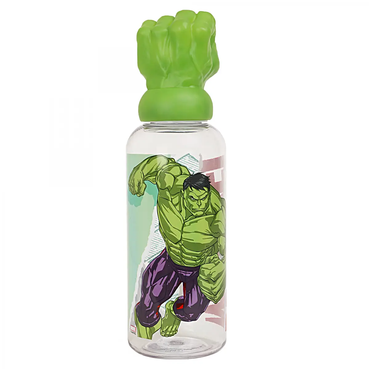 Disney Hulk Stor 3D Figurine Water Bottle, 560ml, Multicolour